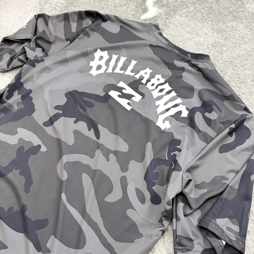 Billabong UV Surf Men's Camo Gray Shirt Medium - Picture 6 of 10